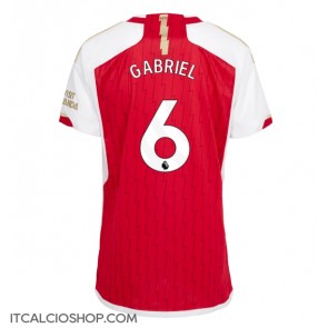 Arsenal Gabriel Magalhaes #6 Prima Maglia Femmina 2023-24 Manica Corta